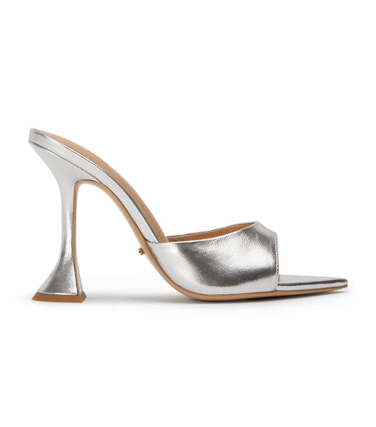 Silver / Metal Tony Bianco Marcel Silver Nappa Metallic 10.5cm Bridal Heels | SUSVO40649