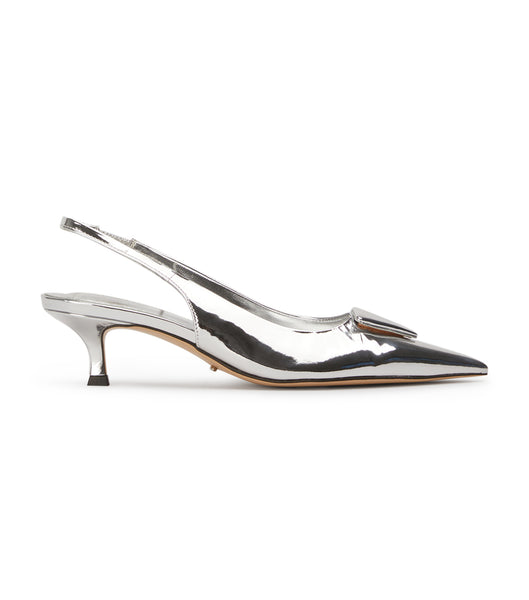 Silver Tony Bianco Kimmy Silver Shine 4.5cm Event Heels | PUSER41028