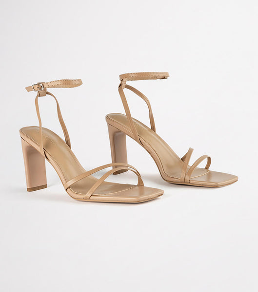 Skin Color Tony Bianco Corso Skin Nappa 8.5cm Block Heels | DUSKV92921