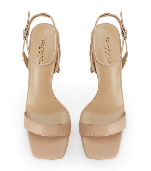 Skin Color Tony Bianco Flynn Skin Nappa 10.5cm Block Heels | TUSPQ75465