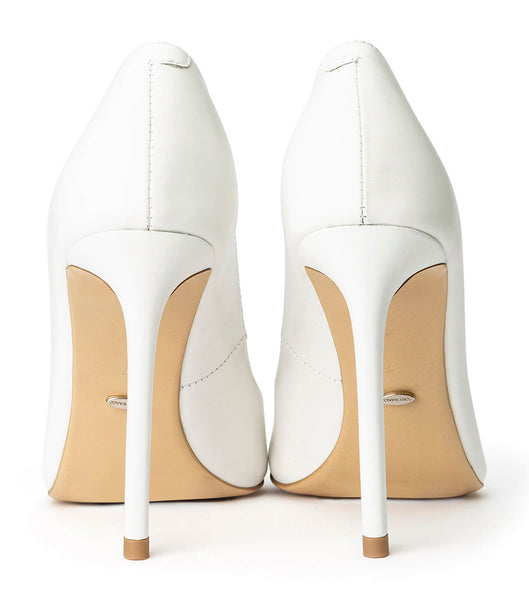 White Tony Bianco Anja Milk Capretto 10.5cm Bling Heels | AUSWC90913