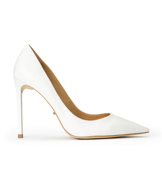 White Tony Bianco Anja Milk Capretto 10.5cm Stiletto Heels | USCVG71572