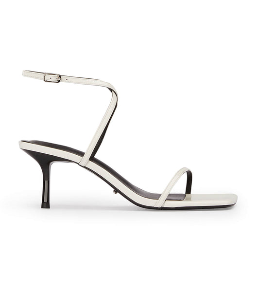 White Tony Bianco Axent White Patent 6.5cm Strappy Heels | USJKU13945