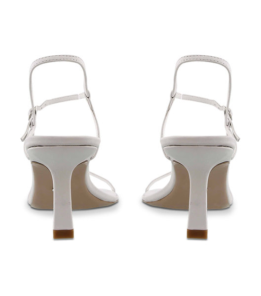 White Tony Bianco Caprice White Kid 7cm Strappy Heels | AUSDF48610