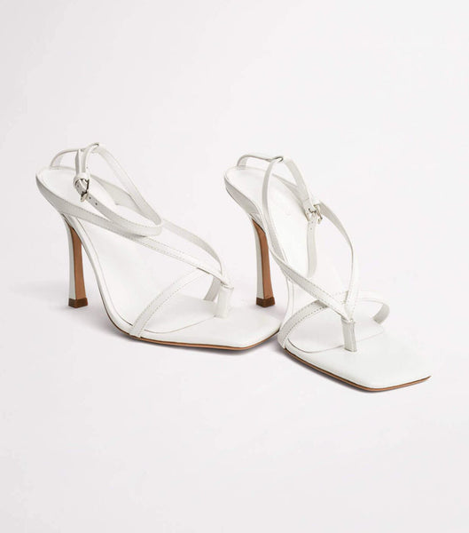 White Tony Bianco Faythe White Kid 10.5cm Stiletto Heels | EUSHC73795