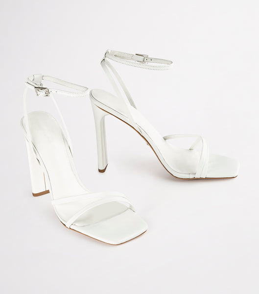 White Tony Bianco Fiance Milk Capretto 11cm Event Heels | EUSVG94336