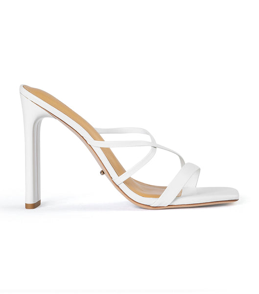 White Tony Bianco Fior White Kid 11cm Bridal Heels | UUSND64109