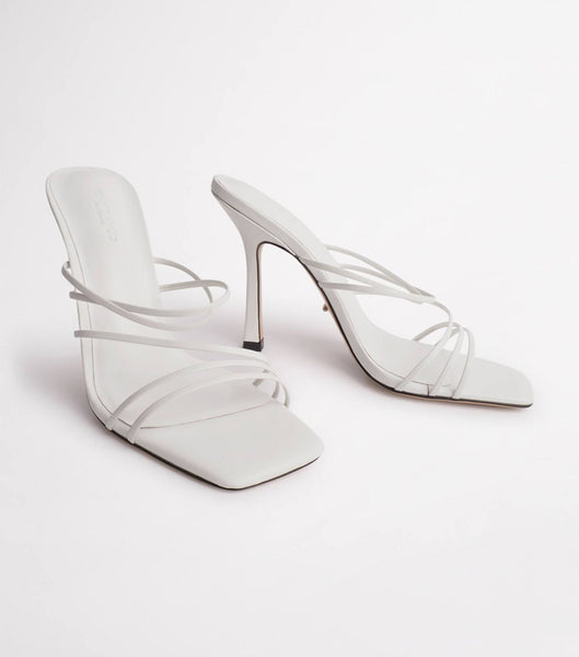 White Tony Bianco Foxie White Kid 10.5cm Bridal Heels | EUSVG69007