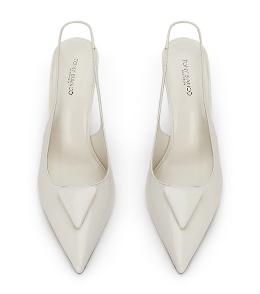 White Tony Bianco Ginger White Hi Shine 10cm Event Heels | BUSSD89836