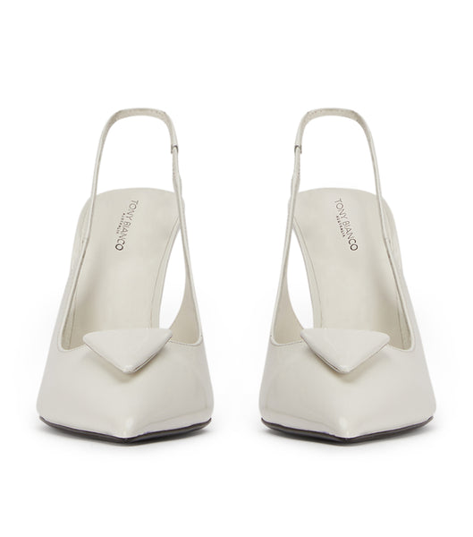 White Tony Bianco Ginger White Hi Shine 10cm Event Heels | BUSSD89836