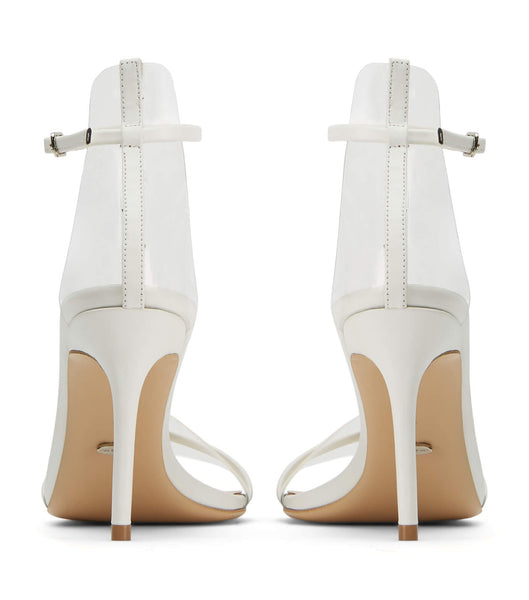 White Tony Bianco Houston Milk Capretto 8.5cm Event Heels | FUSUI48877