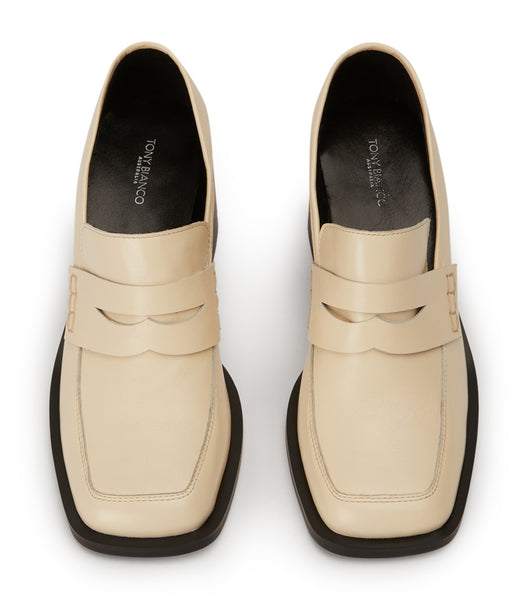 White Tony Bianco Lomax Ecru Venice 6.5cm Loafers | LUSTR83958