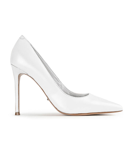 White Tony Bianco Lotus Milk Capretto 10.3cm Court Shoes | AUSDF20855