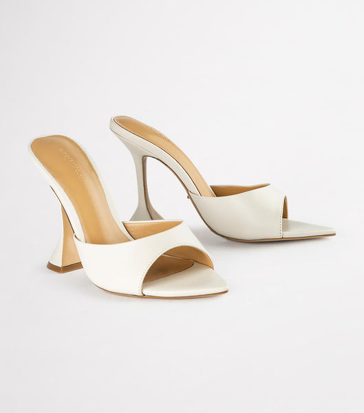 White Tony Bianco Marcel Dove Nappa 10.5cm Bridal Heels | DUSVO82068