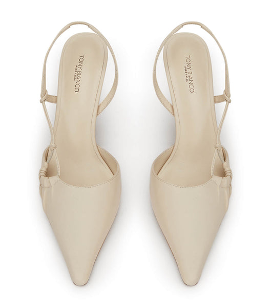 White Tony Bianco Sakai Dove Nappa 8cm Court Shoes | USDFL44891