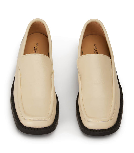 White Tony Bianco Teddy Ecru Venice 4cm Loafers | TUSWZ16162