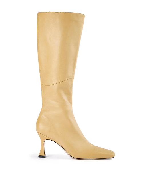 Yellow Tony Bianco Fantasy Butter Nappa 8cm Heeled Boots | BUSSO14103