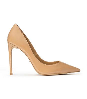 Beige Tony Bianco Anja Nude Patent 10.5cm Court Shoes | PUSER10096