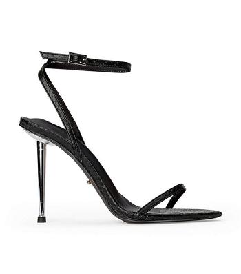 Black / Snake Tony Bianco Myra Black Snake 10.5cm Bridal Heels | DUSVO84288