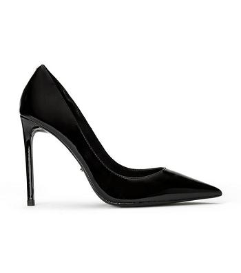 Black Tony Bianco Anja Black Patent 10.5cm Stiletto Heels | USJVR75257