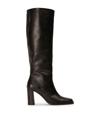 Black Tony Bianco Asher Black Como 8.5cm Heeled Boots | FUSHY52942