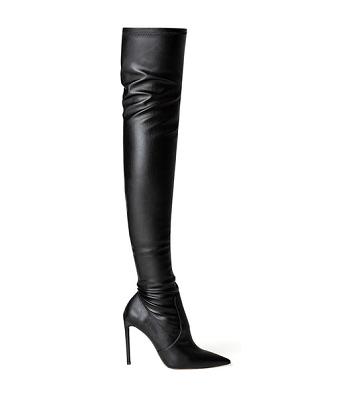 Black Tony Bianco Avah Black Venezia 10.5cm Heeled Boots | USQAV72436