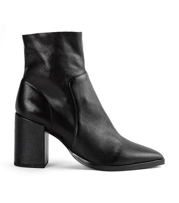 Black Tony Bianco Brazen Black Luxe 8.5cm Heeled Boots | USNEJ87141