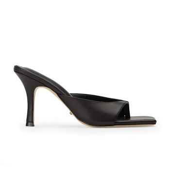 Black Tony Bianco Crystle Black Como 8.5cm Low Heels | GUSEC66512