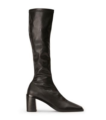 Black Tony Bianco Damon Black Venezia 7.5cm Knee High Boots | USNEJ62343