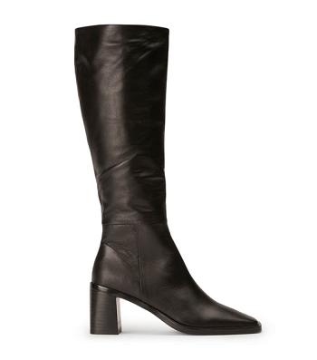 Black Tony Bianco Darby Black Venice 7.5cm Knee High Boots | TUSPQ41202