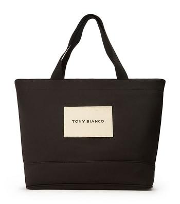 Black Tony Bianco Jenna Black Scuba Shoulder Bag Accessories | BUSSO63844