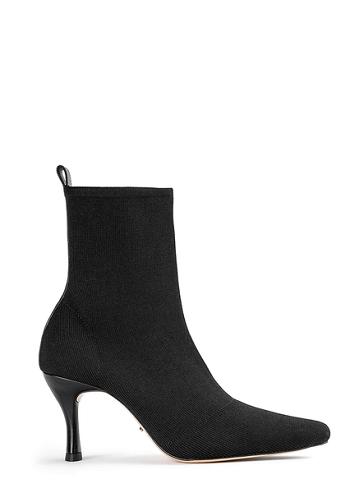 Black Tony Bianco Kossam Black Knit 8cm Stiletto Boots | QUSWA22179