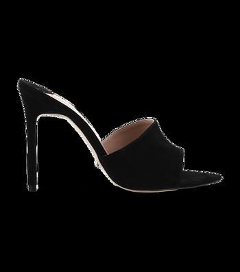 Black Tony Bianco Marley Black Kid Suede 10.5cm Stiletto Heels | USJVR87963