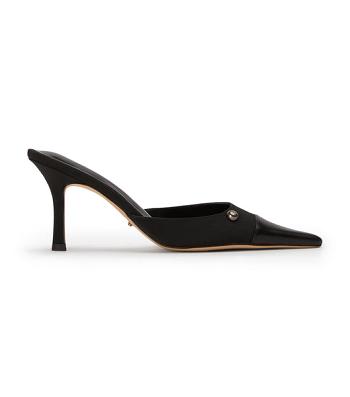 Black Tony Bianco Stack Black Grosgrain/Black Como 8cm Low Heels | DUSKV76798