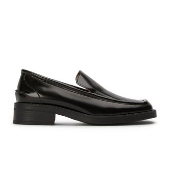 Black Tony Bianco Teddy Black Hi Shine 4cm Loafers | USCVG28415