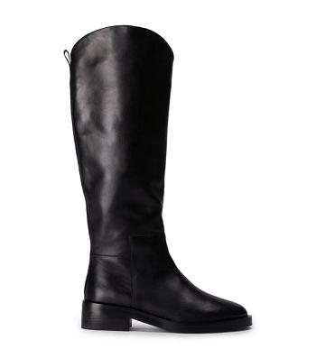 Black Tony Bianco Tyler Black Como 4cm Mid Calf Boots | EUSVG24502