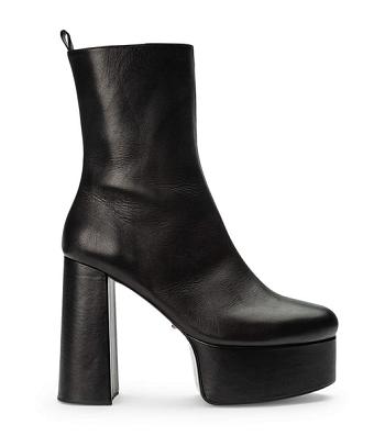 Black Tony Bianco Tyra Black Como 12cm Ankle Boots | FUSUI82369