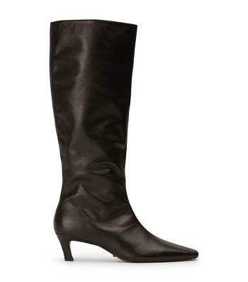 Black Tony Bianco Vixon Black Venice 5cm Mid Calf Boots | BUSSO43075