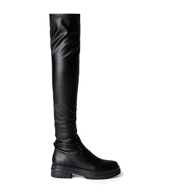 Black Tony Bianco Wild Black Venezia 4.5cm Combat Boots | DUSKV46757