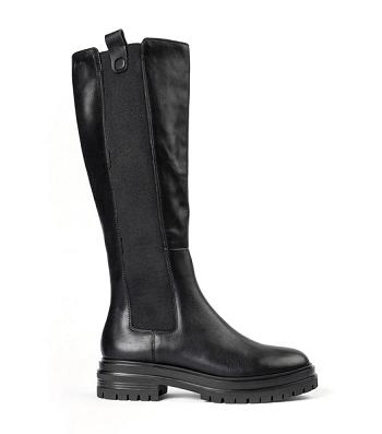 Black Tony Bianco Winx Black Venice 4.5cm Knee High Boots | FUSHY22697