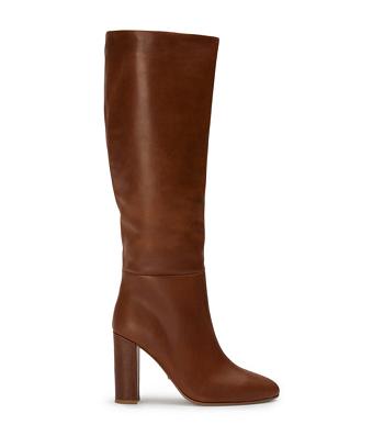 Brown Tony Bianco Boss Cognac 9.5cm Knee High Boots | UUSND78540