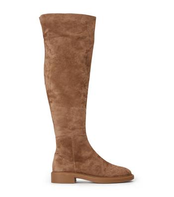 Brown Tony Bianco Chasey Saddle Suede 4.5cm Knee High Boots | XUSBH47370