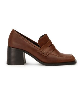 Brown Tony Bianco Lomax Cognac 6.5cm Loafers | LUSSX35509