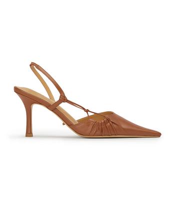 Brown Tony Bianco Sakai Tan Capretto 8cm Court Shoes | USCVG10279