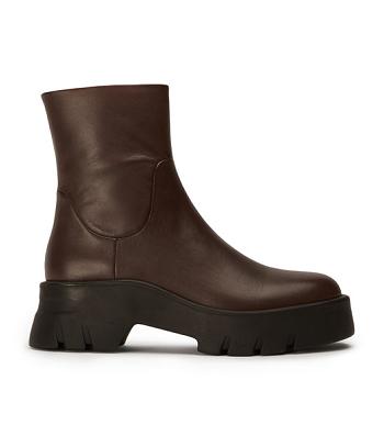 Chocolate Tony Bianco Rumble Choc Como 5.5cm Combat Boots | GUSUC98237