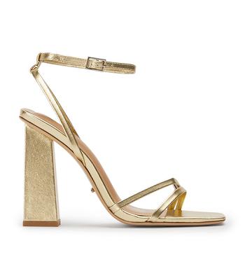 Gold / Metal Tony Bianco Nix Gold Nappa Metallic 10.5cm Bridal Heels | USNEJ87885