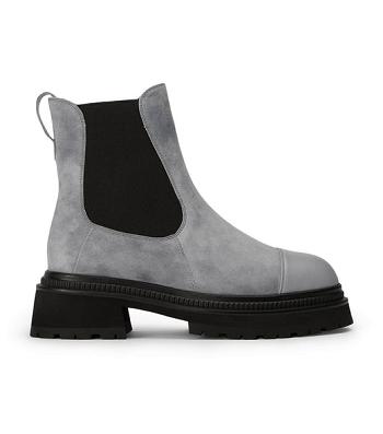 Grey Tony Bianco Hurricane Steel Grey Suede 5.5cm Ankle Boots | TUSWZ66725