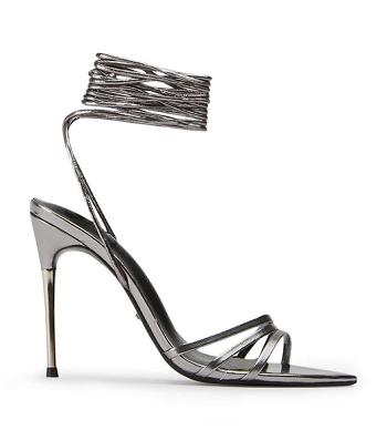 Grey Tony Bianco Mavis Gunmetal Glimmer 10.5cm Stiletto Heels | SUSNY65134