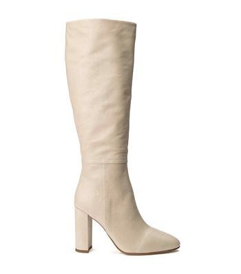 Light Yellow Tony Bianco Bellez Vanilla Venice 9.5cm Knee High Boots | TUSWZ41318