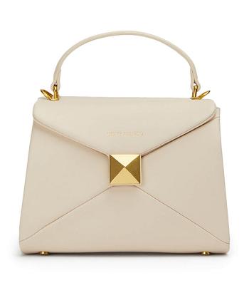 Light Yellow Tony Bianco Eve Vanilla Leather Mini Handbags Accessories | SUSNY99994